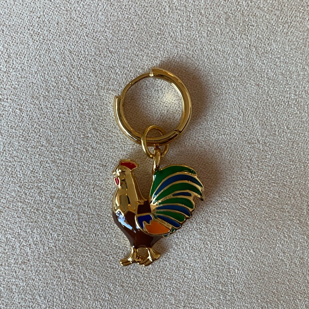Man Repeller Holiday Buffet Rooster Charm/Earring